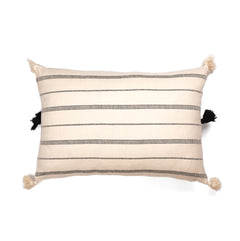 Zeep Naturals | Riviera Loom Pillow Covers Midnight Stripe Rectangular | Zeep Naturals brings you handcrafted soaps, organic cotton towels, and artisan kitchen essentials — all inspired by nature. Discover simple, sustainable living with products designed to soothe your senses and your home.