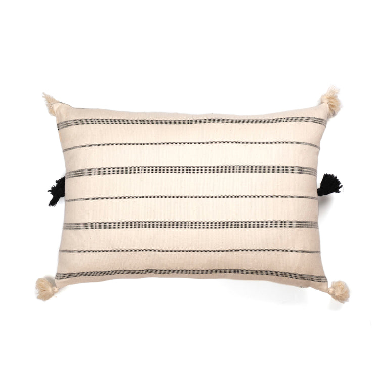 Zeep Naturals | Riviera Loom Pillow Cover Midnight Stripe Rectangular | Zeep Naturals brings you handcrafted soaps, organic cotton towels, and artisan kitchen essentials — all inspired by nature. Discover simple, sustainable living with products designed to soothe your senses and your home.