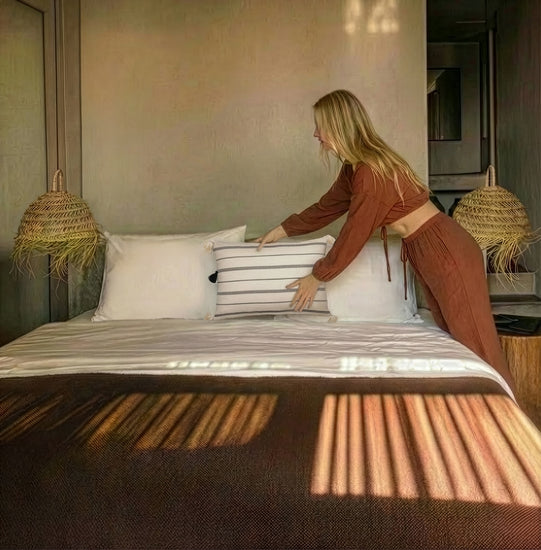 Zeep Naturals | Riviera Loom Pillow Cover | Zeep Naturals brings you handcrafted soaps, organic cotton towels, and artisan kitchen essentials — all inspired by nature. Discover simple, sustainable living with products designed to soothe your senses and your home.