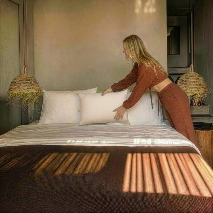 Zeep Naturals | Riviera Loom Pillow Cover | Zeep Naturals brings you handcrafted soaps, organic cotton towels, and artisan kitchen essentials — all inspired by nature. Discover simple, sustainable living with products designed to soothe your senses and your home.