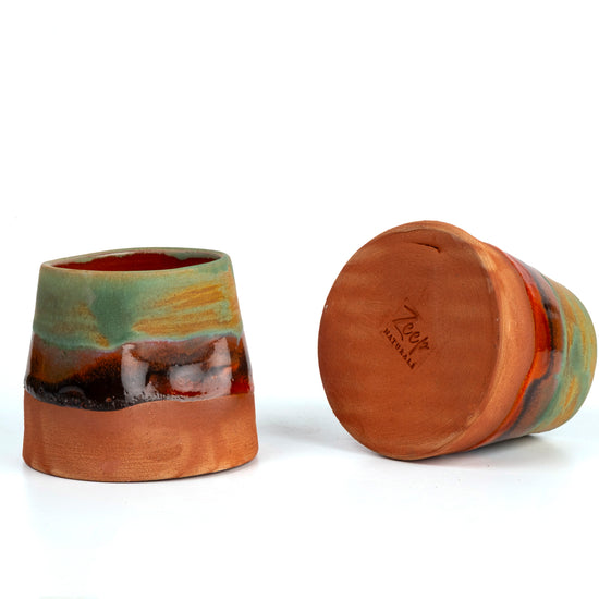 Zeep Naturals | Assos Collection Thumb Pressed Coffee/Tea Cup | Zeep Naturals brings you handcrafted soaps, organic cotton towels, and artisan kitchen essentials — all inspired by nature. Discover simple, sustainable living with products designed to soothe your senses and your home.