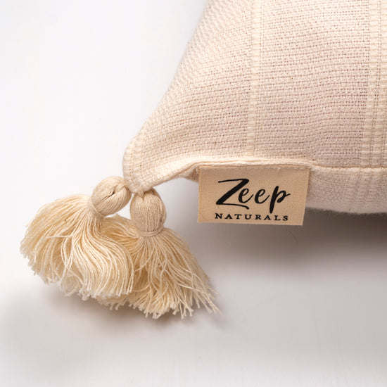 Zeep Naturals | Riviera Loom Pillow Cover | Zeep Naturals brings you handcrafted soaps, organic cotton towels, and artisan kitchen essentials — all inspired by nature. Discover simple, sustainable living with products designed to soothe your senses and your home.