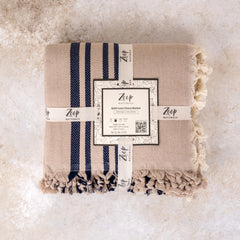 Zeep Naturals | Quiet Loom Vinora Blankets Sand Beige | Zeep Naturals brings you handcrafted soaps, organic cotton towels, and artisan kitchen essentials — all inspired by nature. Discover simple, sustainable living with products designed to soothe your senses and your home.
