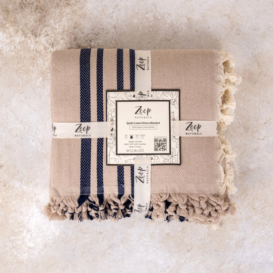 Zeep Naturals | Quiet Loom Vinora Blankets Sand Beige | Zeep Naturals brings you handcrafted soaps, organic cotton towels, and artisan kitchen essentials — all inspired by nature. Discover simple, sustainable living with products designed to soothe your senses and your home.