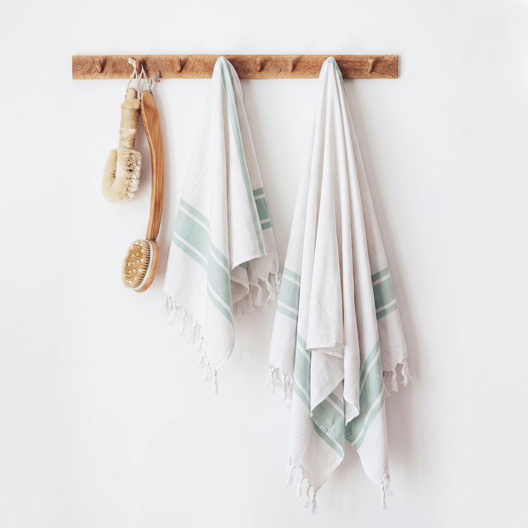 Aeris Terry Towel Sets - Shore Sage - Shore Sage 01A