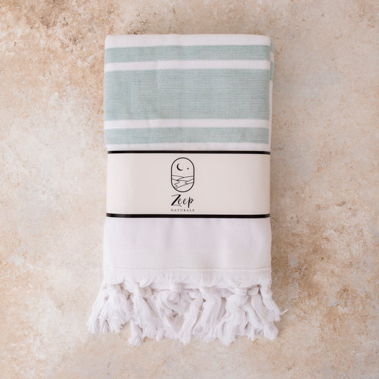 Aeris Terry Towel Sets - Shore Sage - Shore Sage 01