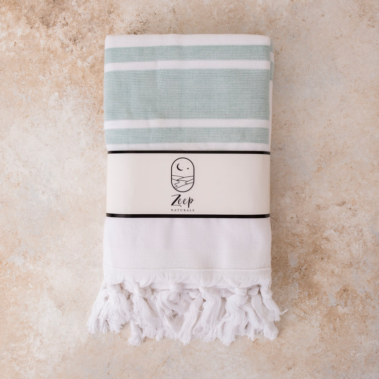 Aeris Terry Towel Sets - Shore Sage - Shore Sage 01