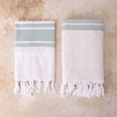 Aeris Terry Towel Sets - Shore Sage - Shore Sage 02