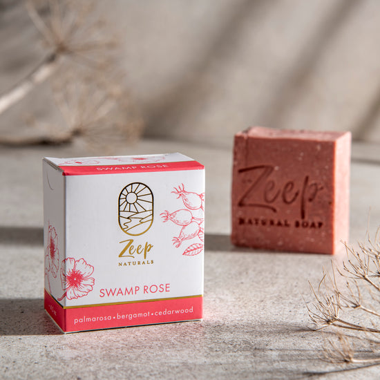 Zeep Naturals | Swamp Rose Swamp Rose Large | Catskills-inspired artisan natural soaps, luxurious Turkish towels, bathrobes, throws, and bedding. Discover handmade coffee cups, milk dispensers, and olive wood kitchen utensils—crafted with care for your home