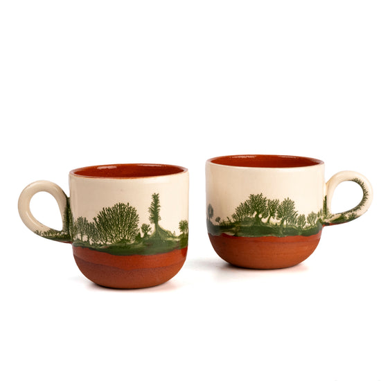 Zeep Naturals | Assos Collection Ceramic Coffee/Tea Cup with Handle | Zeep Naturals brings you handcrafted soaps, organic cotton towels, and artisan kitchen essentials — all inspired by nature. Discover simple, sustainable living with products designed to soothe your senses and your home.