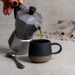 Zeep Naturals | Assos Collection Ceramic Espresso Cup Night | Zeep Naturals brings you handcrafted soaps, organic cotton towels, and artisan kitchen essentials — all inspired by nature. Discover simple, sustainable living with products designed to soothe your senses and your home.