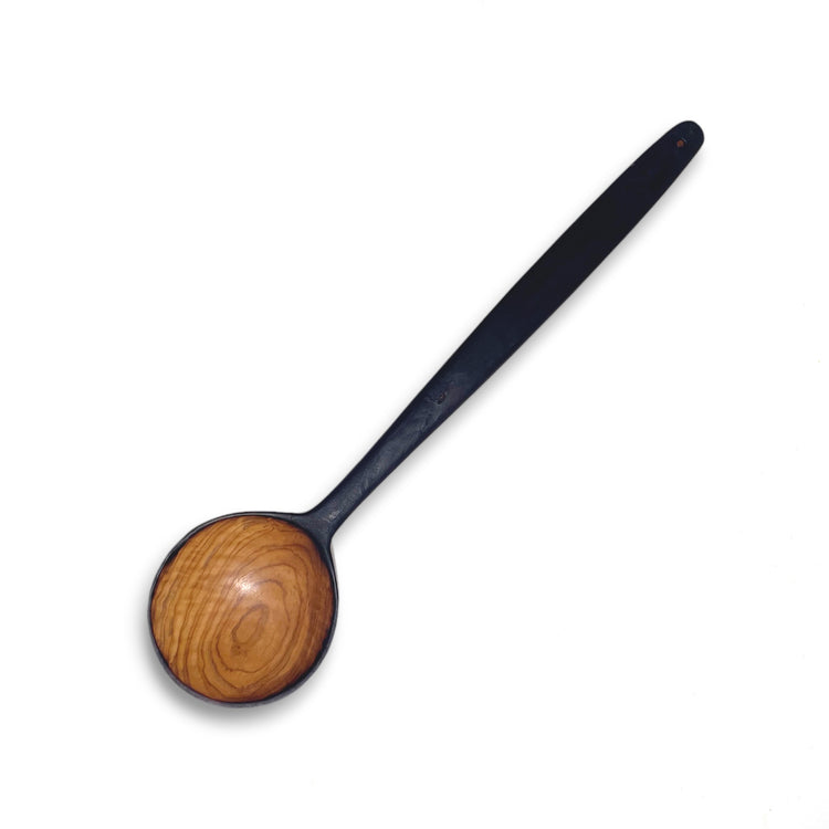 Olive Wood Wabi-Sabi Round Spoon