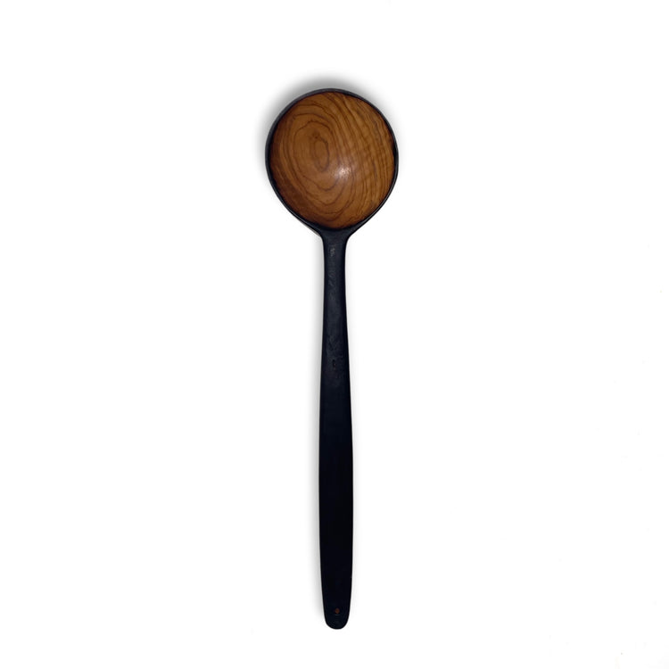 Olive Wood Wabi-Sabi Round Spoon