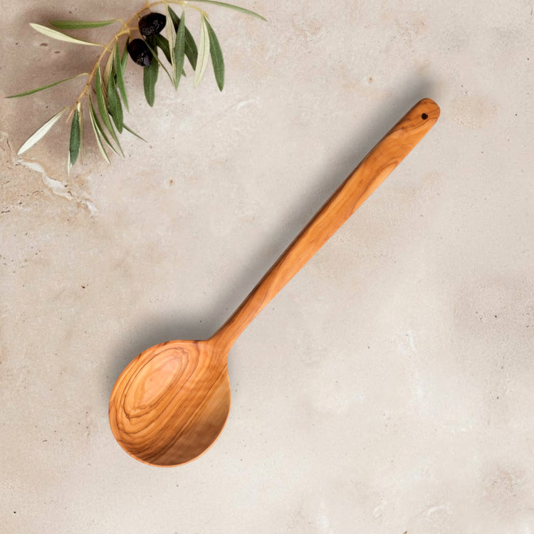 Olive Wood Small Round Spoon