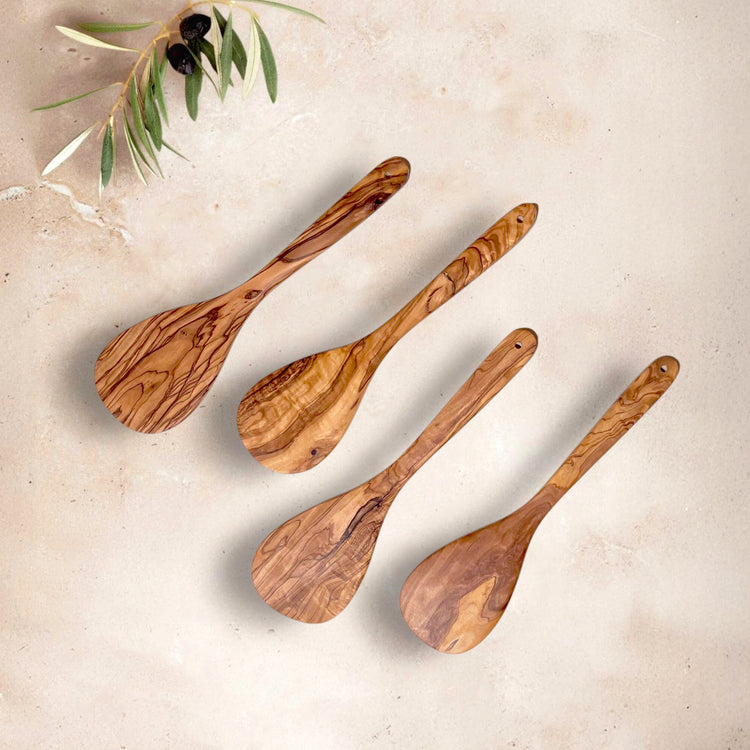 Olive Wood Dropform Spatula
