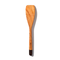 Zeep Naturals | Olive Wood Ember Grain Curve Spatula | Zeep Naturals brings you handcrafted soaps, organic cotton towels, and artisan kitchen essentials — all inspired by nature. Discover simple, sustainable living with products designed to soothe your senses and your home.