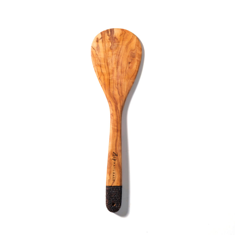 Olive Wood Ember Grain Dropform Spatula
