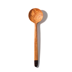 Zeep Naturals | Olive Wood Ember Grain Round Spoon | Zeep Naturals brings you handcrafted soaps, organic cotton towels, and artisan kitchen essentials — all inspired by nature. Discover simple, sustainable living with products designed to soothe your senses and your home.
