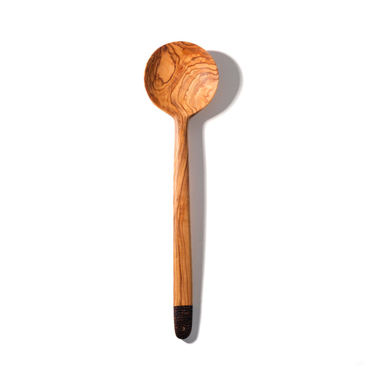 Olive Wood Ember Grain Round Spoon
