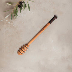Zeep Naturals | Olive Wood Ember Grain Honey Dipper | Zeep Naturals brings you handcrafted soaps, organic cotton towels, and artisan kitchen essentials — all inspired by nature. Discover simple, sustainable living with products designed to soothe your senses and your home.