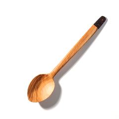 Zeep Naturals | Olive Wood Ember Grain Small Stir Spoon | Zeep Naturals brings you handcrafted soaps, organic cotton towels, and artisan kitchen essentials — all inspired by nature. Discover simple, sustainable living with products designed to soothe your senses and your home.