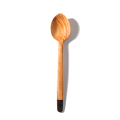 Zeep Naturals | Olive Wood Ember Grain Small Stir Spoon | Zeep Naturals brings you handcrafted soaps, organic cotton towels, and artisan kitchen essentials — all inspired by nature. Discover simple, sustainable living with products designed to soothe your senses and your home.