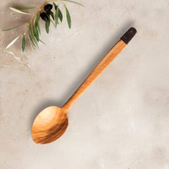 Zeep Naturals | Olive Wood Ember Grain Small Stir Spoon | Zeep Naturals brings you handcrafted soaps, organic cotton towels, and artisan kitchen essentials — all inspired by nature. Discover simple, sustainable living with products designed to soothe your senses and your home.
