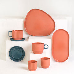Zeep Naturals | Lydia Collection Modern Ribbed Coffee/Tea Cup | Zeep Naturals brings you handcrafted soaps, organic cotton towels, and artisan kitchen essentials — all inspired by nature. Discover simple, sustainable living with products designed to soothe your senses and your home.
