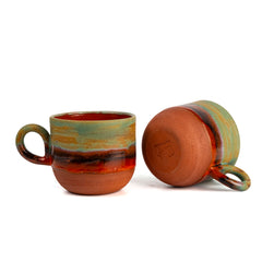 Zeep Naturals | Assos Collection Ceramic Coffee/Tea Cup with Handle | Zeep Naturals brings you handcrafted soaps, organic cotton towels, and artisan kitchen essentials — all inspired by nature. Discover simple, sustainable living with products designed to soothe your senses and your home.