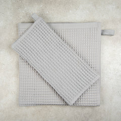 Zeep Naturals | Olivara Waffle Towels Pebble Stone | Zeep Naturals brings you handcrafted soaps, organic cotton towels, and artisan kitchen essentials — all inspired by nature. Discover simple, sustainable living with products designed to soothe your senses and your home.