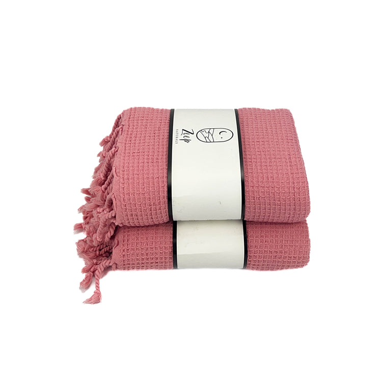 Zeep Naturals | Waffle Towels Water Lilly Bath Towel | Catskills-inspired artisan natural soaps, luxurious Turkish towels, bathrobes, throws, and bedding. Discover handmade coffee cups, milk dispensers, and olive wood kitchen utensils—crafted with care for your home