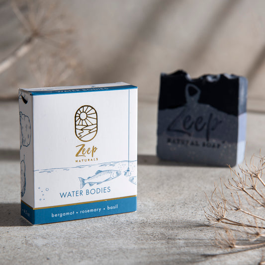 Zeep Naturals | Water Bodies Water Bodies Large | Catskills-inspired artisan natural soaps, luxurious Turkish towels, bathrobes, throws, and bedding. Discover handmade coffee cups, milk dispensers, and olive wood kitchen utensils—crafted with care for your home