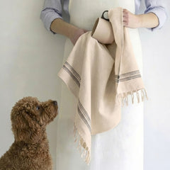 Calvera Kitchen Towels - Limestone