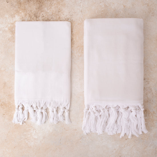Aeris Terry Towel Sets - White Dune - White Dune 02