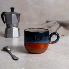 Zeep Naturals | Assos Collection Ceramic Coffee/Tea Cup with Handle | Zeep Naturals brings you handcrafted soaps, organic cotton towels, and artisan kitchen essentials — all inspired by nature. Discover simple, sustainable living with products designed to soothe your senses and your home.