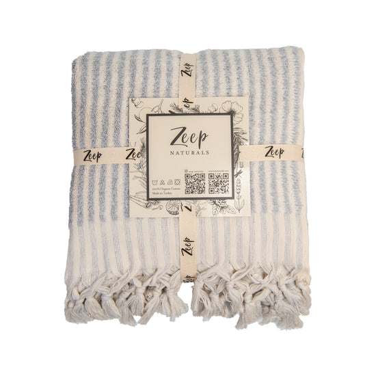 Zeep Naturals | Striped Towels Mist Bath | Catskills-inspired artisan natural soaps, luxurious Turkish towels, bathrobes, throws, and bedding. Discover handmade coffee cups, milk dispensers, and olive wood kitchen utensils—crafted with care for your home