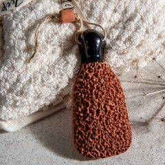 Zeep Naturals | Terracotta Foot Exfoliator Black | Zeep Naturals brings you handcrafted soaps, organic cotton towels, and artisan kitchen essentials — all inspired by nature. Discover simple, sustainable living with products designed to soothe your senses and your home.