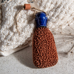Zeep Naturals | Terracotta Foot Exfoliator Navy | Zeep Naturals brings you handcrafted soaps, organic cotton towels, and artisan kitchen essentials — all inspired by nature. Discover simple, sustainable living with products designed to soothe your senses and your home.